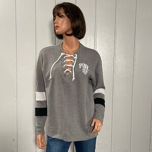 Victoria's Secret PINK Heather Gray Sweatshirt Sz S